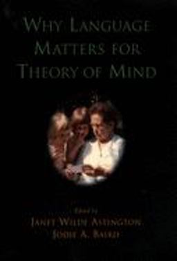 Why Language Matters for Theory of Mind  9780195159912 Front Cover