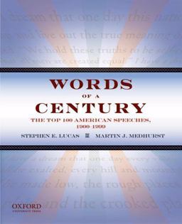 Words of a Century The Top 100 American Speeches, 1900-1999  9780195168051 Front Cover