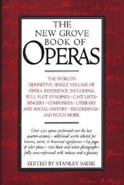 New Grove Book of Operas  9780195169089 Front Cover