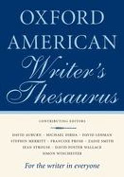 Oxford American Writer's Thesaurus  9780195170764 Front Cover