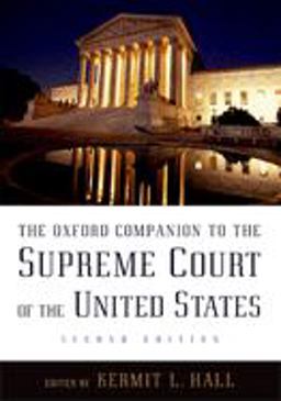 Oxford Companion to the Supreme Court of the United States 2nd 9780195176612 Front Cover