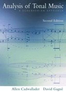 Analysis of Tonal Music A Schenkerian Approach 2nd 9780195301762 Front Cover