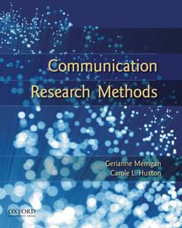 Communication Research Methods 2nd 9780195314823 Front Cover
