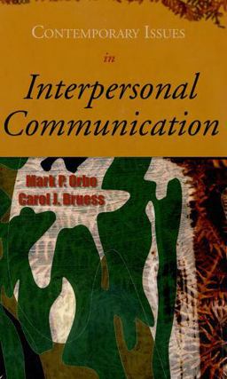 Contemporary Issues in Interpersonal Communication  9780195330564 Front Cover