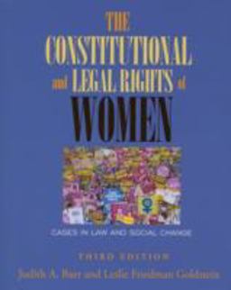 Constitutional and Legal Rights of Women Cases in Law and Social Change 3rd 9780195330748 Front Cover