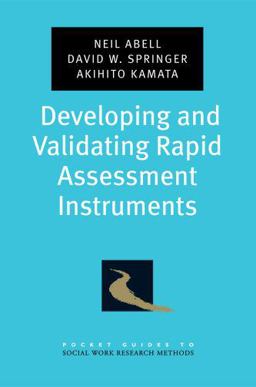 Developing and Validating Rapid Assessment Instruments  9780195333367 Front Cover