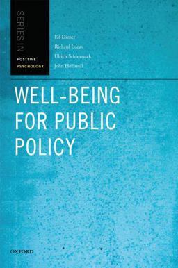 Well-Being for Public Policy  9780195334074 Front Cover