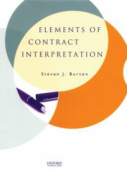 Elements of Contract Interpretation  9780195337495 Front Cover