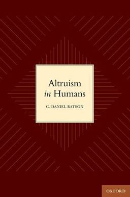 Altruism in Humans  9780195341065 Front Cover