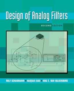 Design of Analog Filters 2nd Edition 2nd 9780195373943 Front Cover