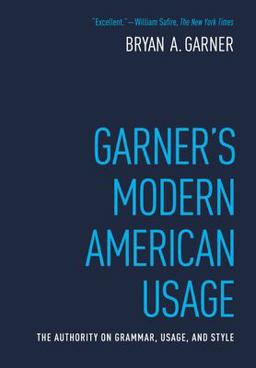 Garner's Modern American Usage 3rd 9780195382754 Front Cover