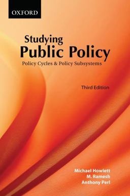Studying Public Policy Policy Cycles and Policy Subsystems 3rd 9780195428025 Front Cover