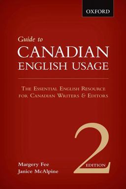 Guide to Canadian English Usage Reissue 2nd 9780195445930 Front Cover