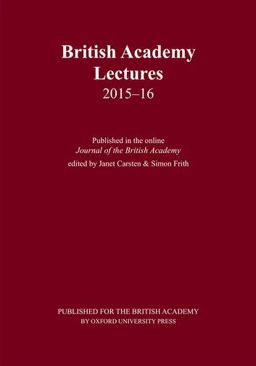 British Academy Lectures, 2015-16