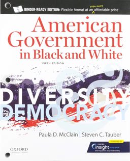 American Government in Black and White Diversity and Democracy 5th 9780197534205 Front Cover