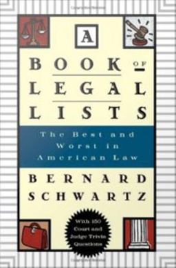 A ^ABook of Legal Lists