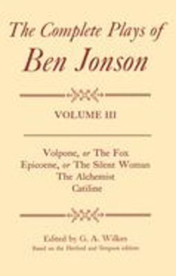 The Complete Plays of Ben Jonson