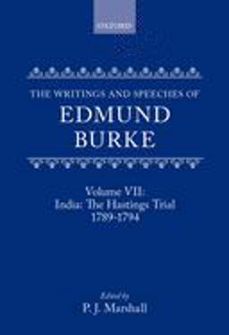 The Writings and Speeches of Edmund Burke