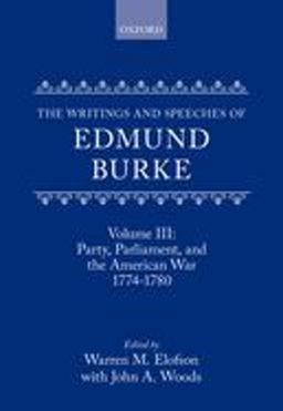 The Writings and Speeches of Edmund Burke