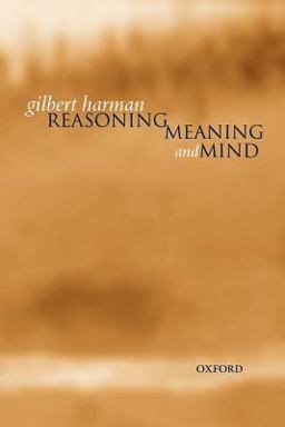 Reasoning, Meaning, and Mind  9780198238027 Front Cover