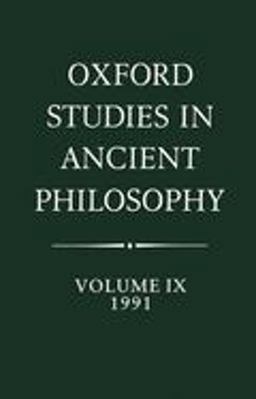 Oxford Studies in Ancient Philosophy