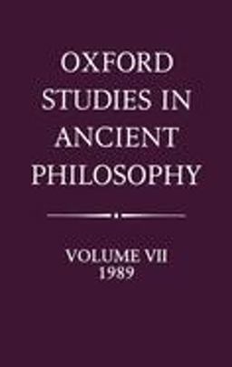 Oxford Studies in Ancient Philosophy