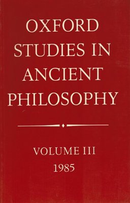 Oxford Studies in Ancient Philosophy