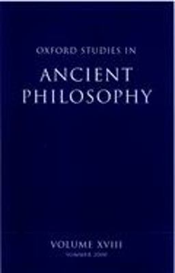 Oxford Studies in Ancient Philosophy