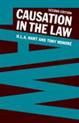 Causation in the Law 2nd 9780198254744 Front Cover