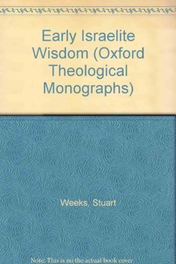 Early Israelite Wisdom