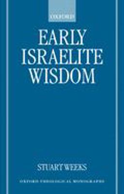 Early Israelite Wisdom