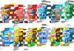 At the Farm; at the Park; Out in Town; at Home; at the Match; Fun at School, Level 1  9780198485483 Front Cover