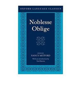 Noblesse Oblige Noblesse Oblige