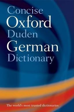Concise Oxford-Duden German Dictionary 3rd 9780198609766 Front Cover