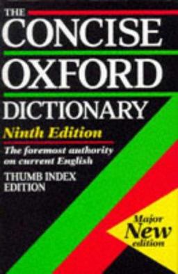 Concise Oxford Dictionary of Current English 9th 9780198613206 Front Cover