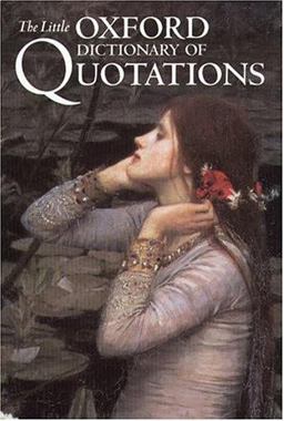 Little Oxford Dictionary of Quotations  9780198662075 Front Cover