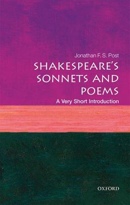 Shakespeare's Sonnets and Poems A Very Short Introduction  9780198717577 Front Cover