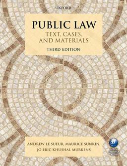 Public Law: Text, Cases, and Materials 3rd 9780198735380 Front Cover