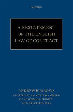 A Restatement of the English Law of Contract