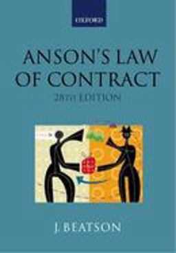 Anson's Law of Contract Anson's Law of Contract