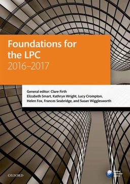 Foundations for the LPC 2016-2017 Foundations for the LPC 2016-2017