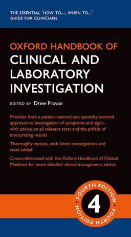 Oxford Handbook of Clinical and Laboratory Investigation 4th 9780198766537 Front Cover