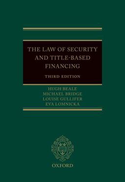 Law of Security and Title-Based Financing 3e 3rd 9780198795568 Front Cover