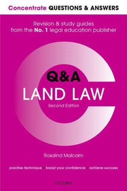 Concentrate Q&amp;a Land Law 2e Law Revision and Study Guide 2nd 9780198817871 Front Cover