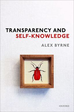 Transparency and Self-Knowledge  9780198821618 Front Cover
