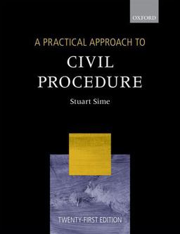 Practical Approach to Civil Procedure 21st 9780198823100 Front Cover