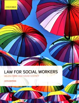 Law for Social Workers 15th 9780198825982 Front Cover