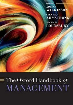 Oxford Handbook of Management  9780198828006 Front Cover