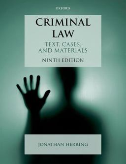 Criminal Law Text, Cases, and Materials 9th 9780198848479 Front Cover