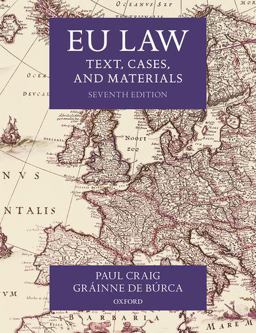 Eu Law: Text, Cases, and Materials 7th 9780198856641 Front Cover